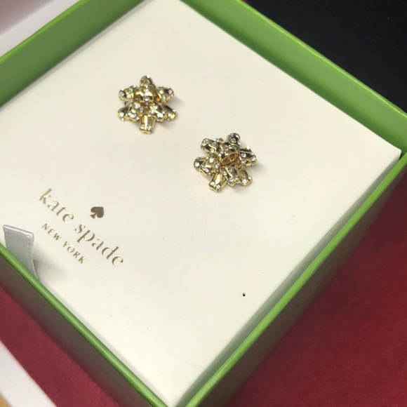 kate spade ♠️ Bourgeois Bow Pave Stud Earrings - Picture 3 of 6